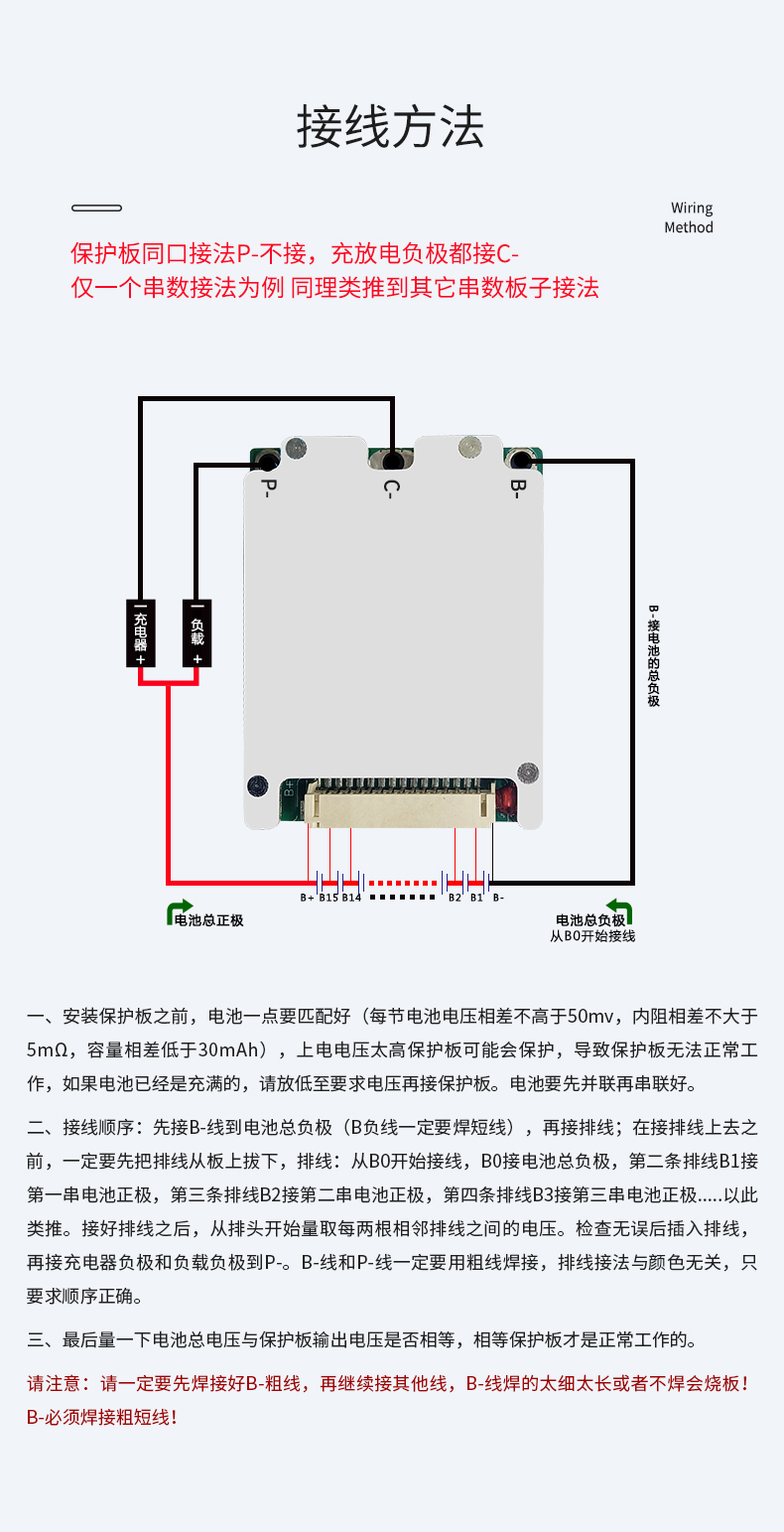D1146 6-15串25A电动车电池保护板(图2)